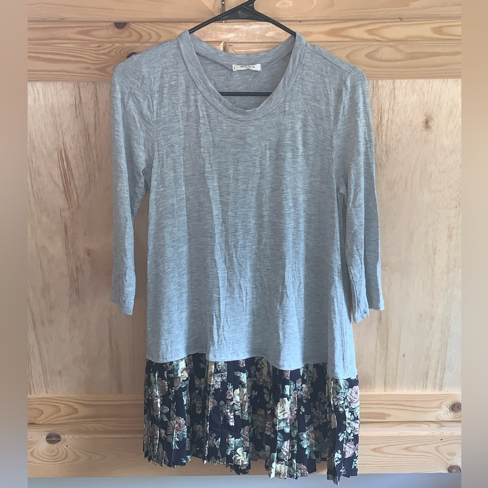 12pm by mon Ami boho longline babydoll tunic shirt size S
